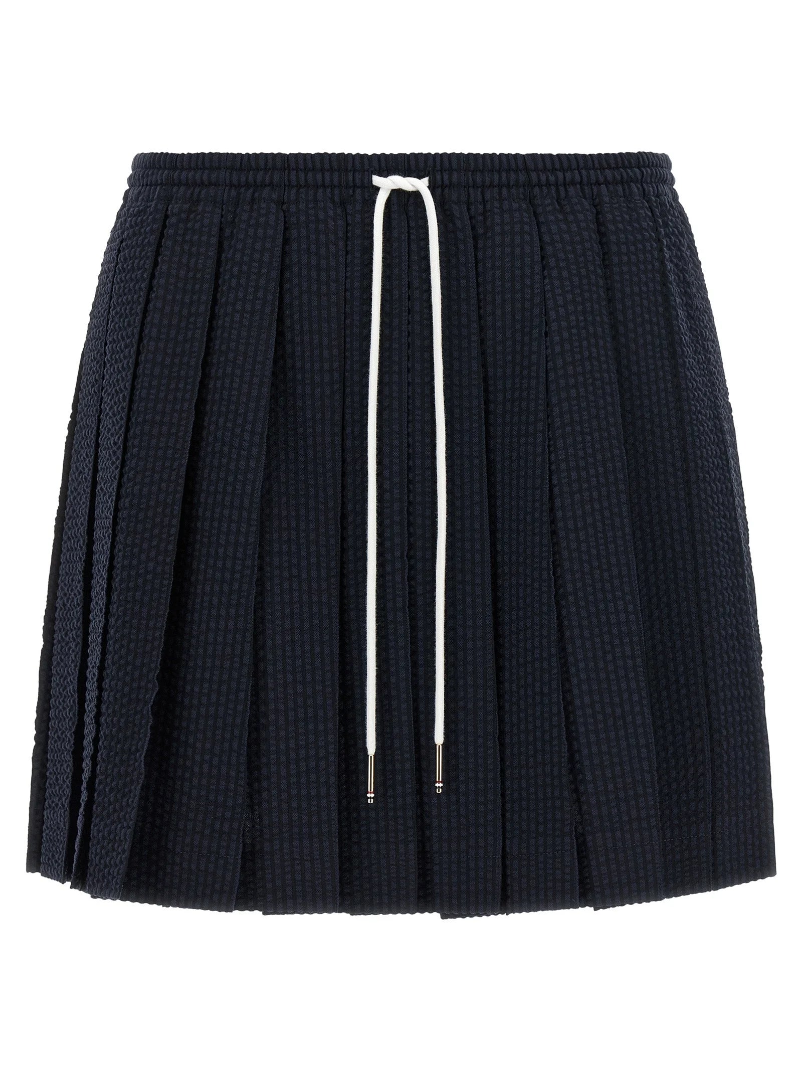 Thom Browne Blue Wool Long Skirt