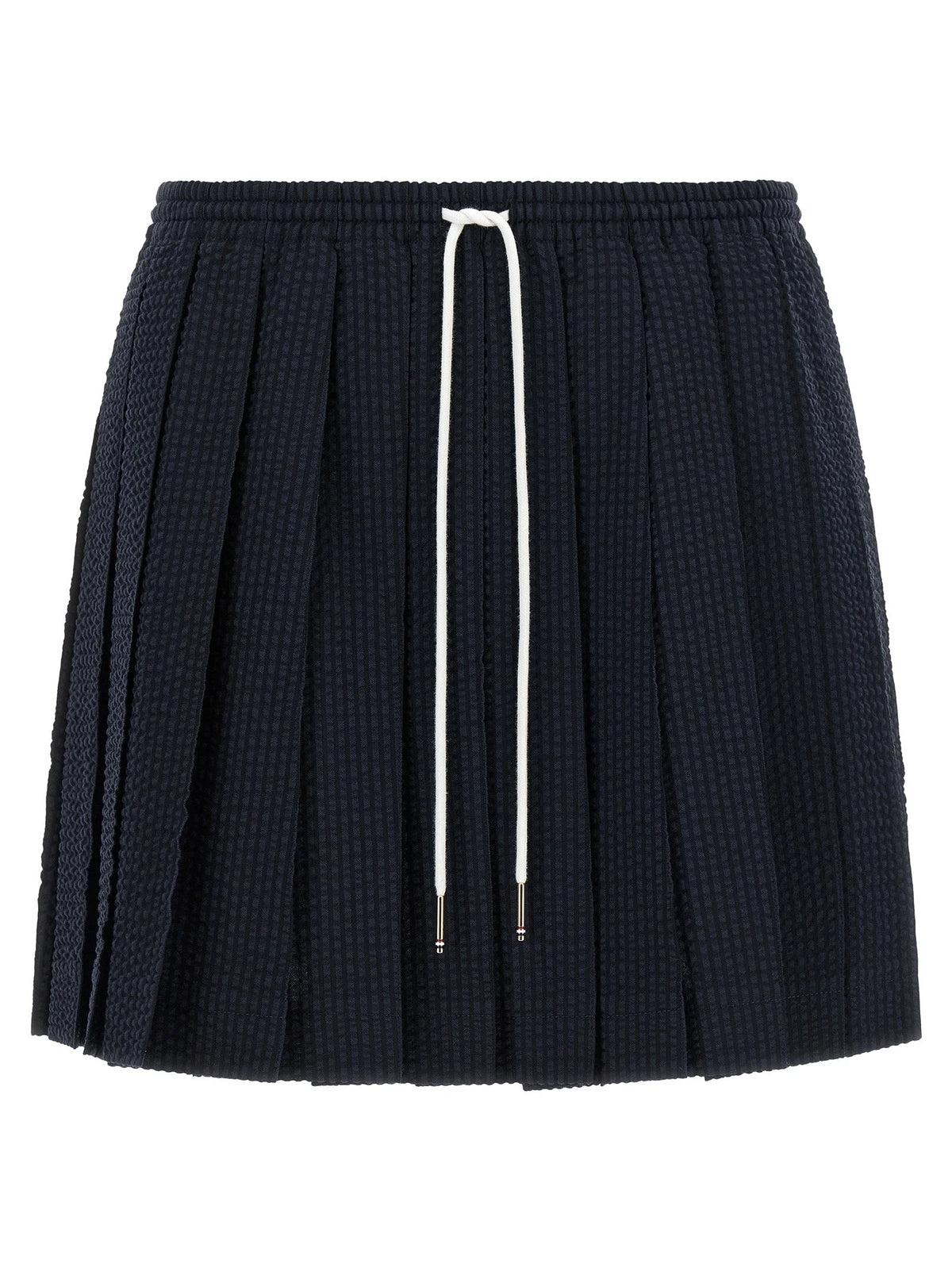 Thom Browne Blue Wool Long Skirt
