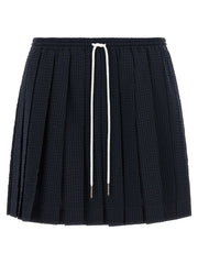 Thom Browne Blue Wool Long Skirt