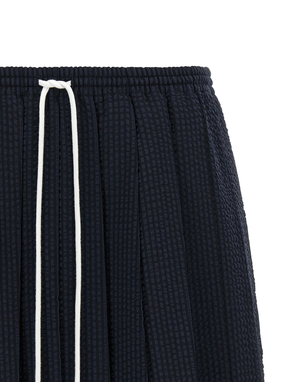 Thom Browne Blue Wool Long Skirt