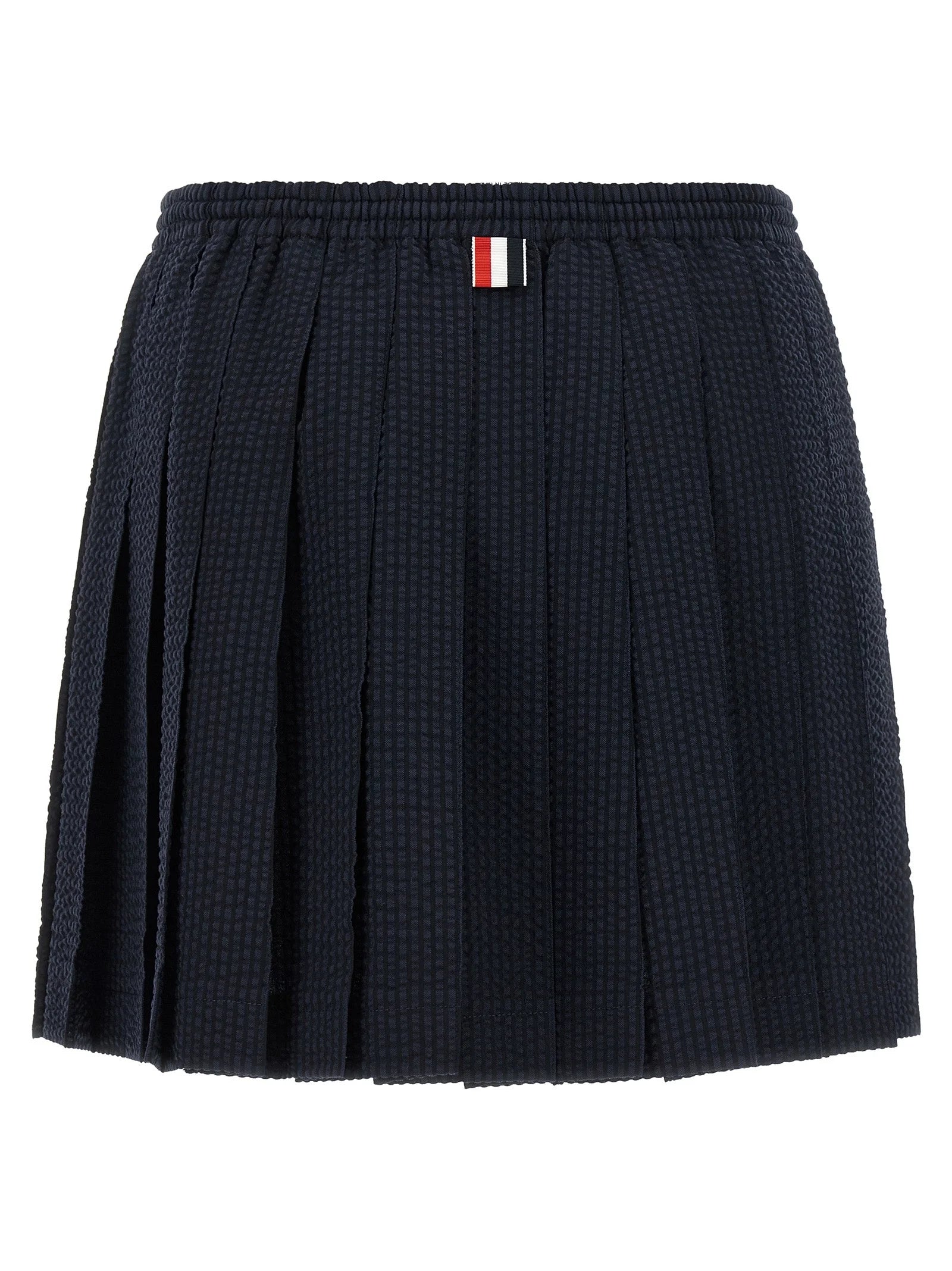 Thom Browne Blue Wool Long Skirt