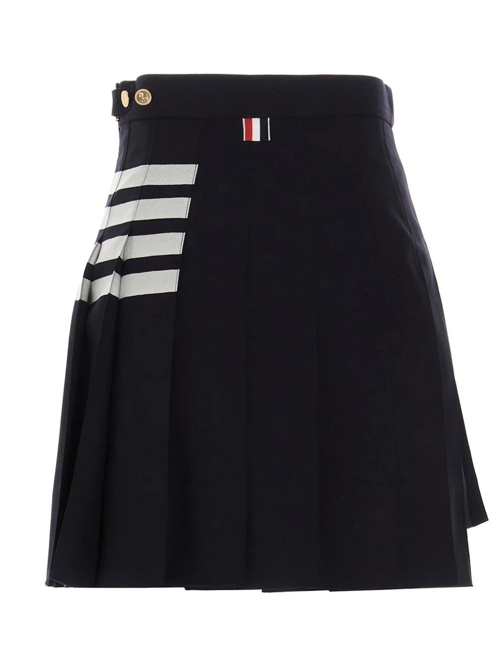 Thom Browne Blue Wool Long Skirt - IT36 | S