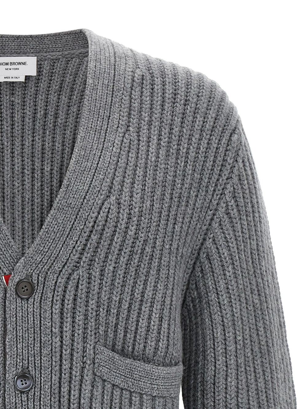 Thom Browne Gray Cashmere Cardigan