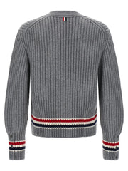 Thom Browne Gray Cashmere Cardigan