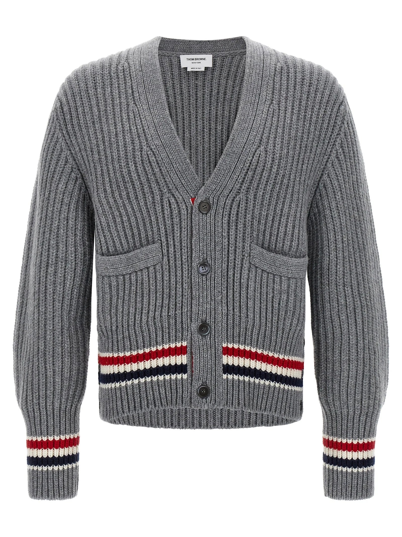 Thom Browne Gray Cashmere Cardigan