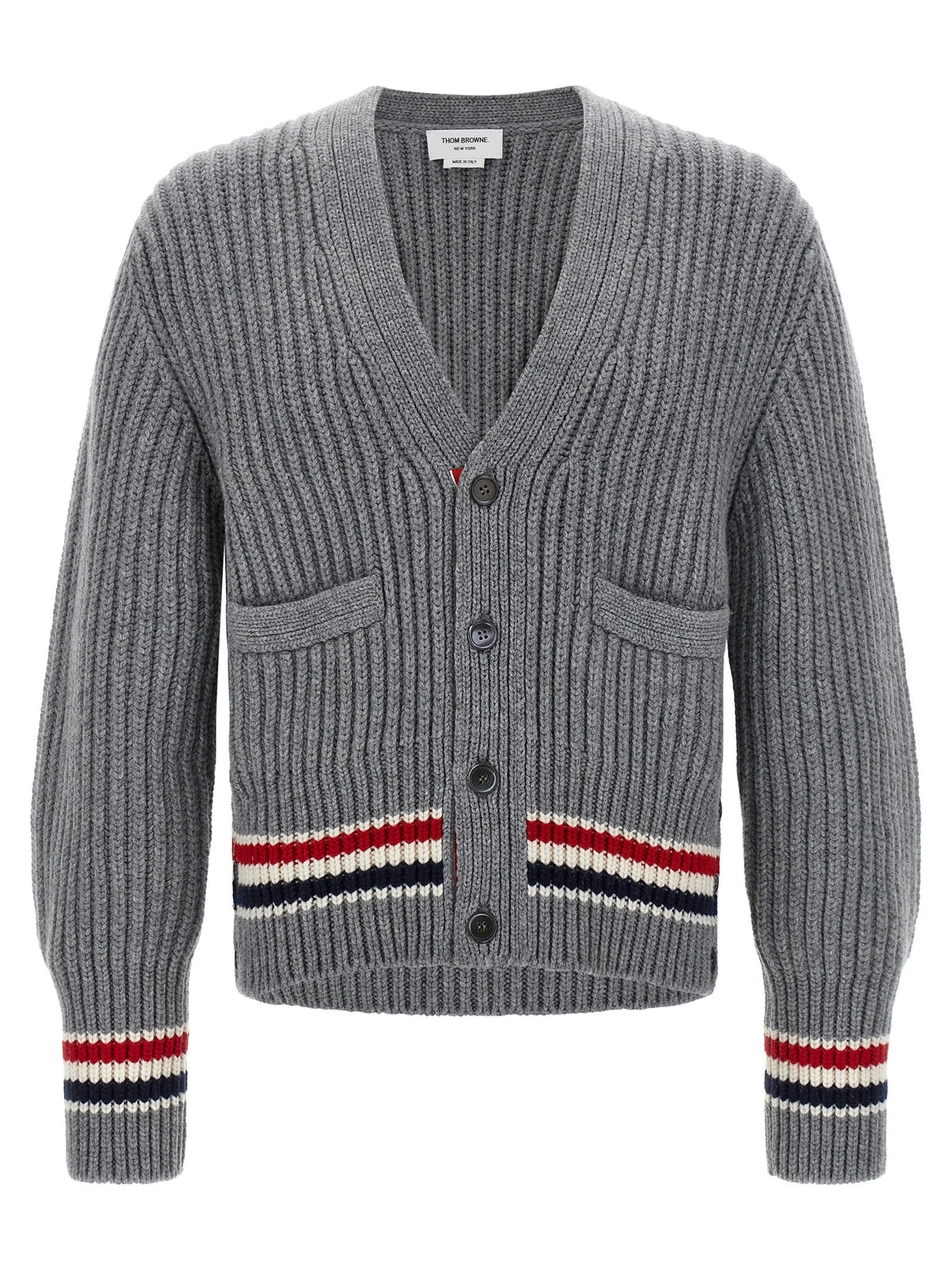 Thom Browne Gray Cashmere Cardigan