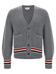 Thom Browne Gray Cashmere Cardigan