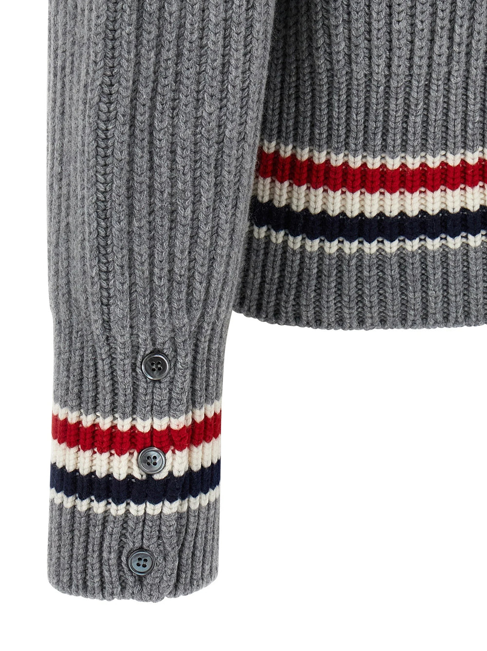 Thom Browne Gray Cashmere Cardigan