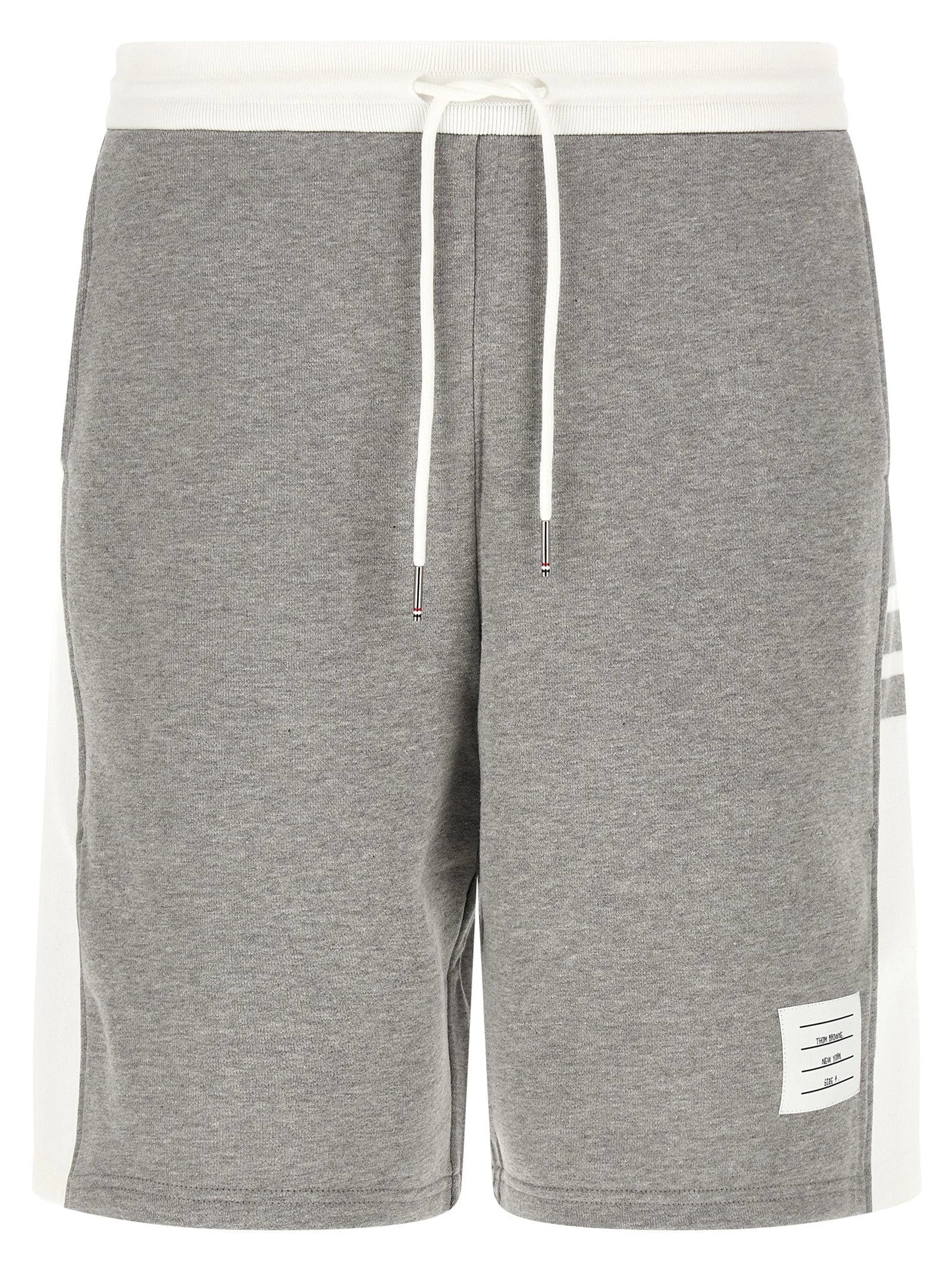 Thom Browne Gray Cotton Bermuda Shorts - 4