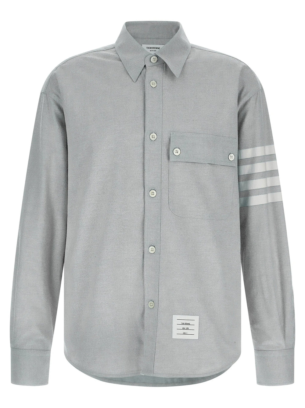 Thom Browne Gray Cotton Blouse - 3