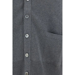Thom Browne Gray Cotton Cardigan - 3