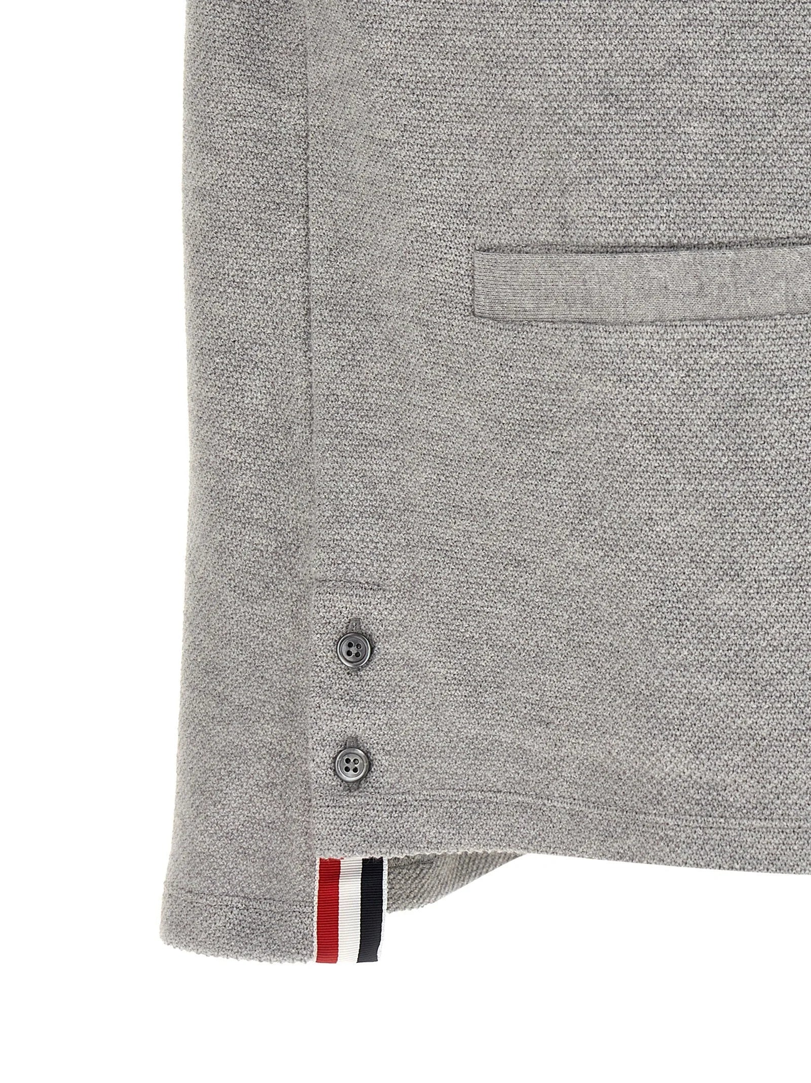 Thom Browne Gray Cotton Cardigan - 4