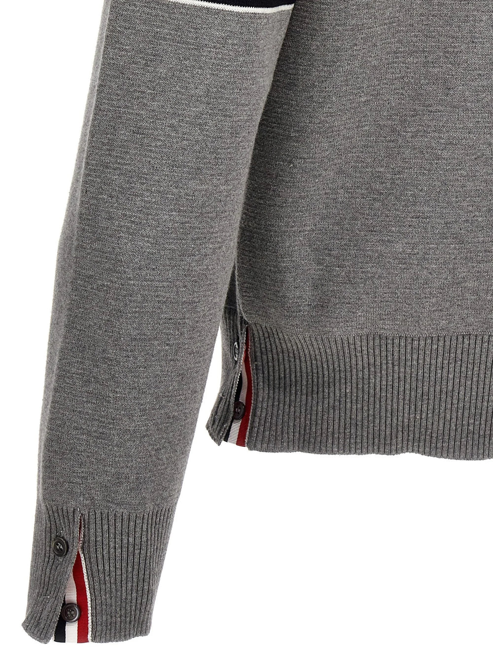 Thom Browne Gray Cotton Cardigan