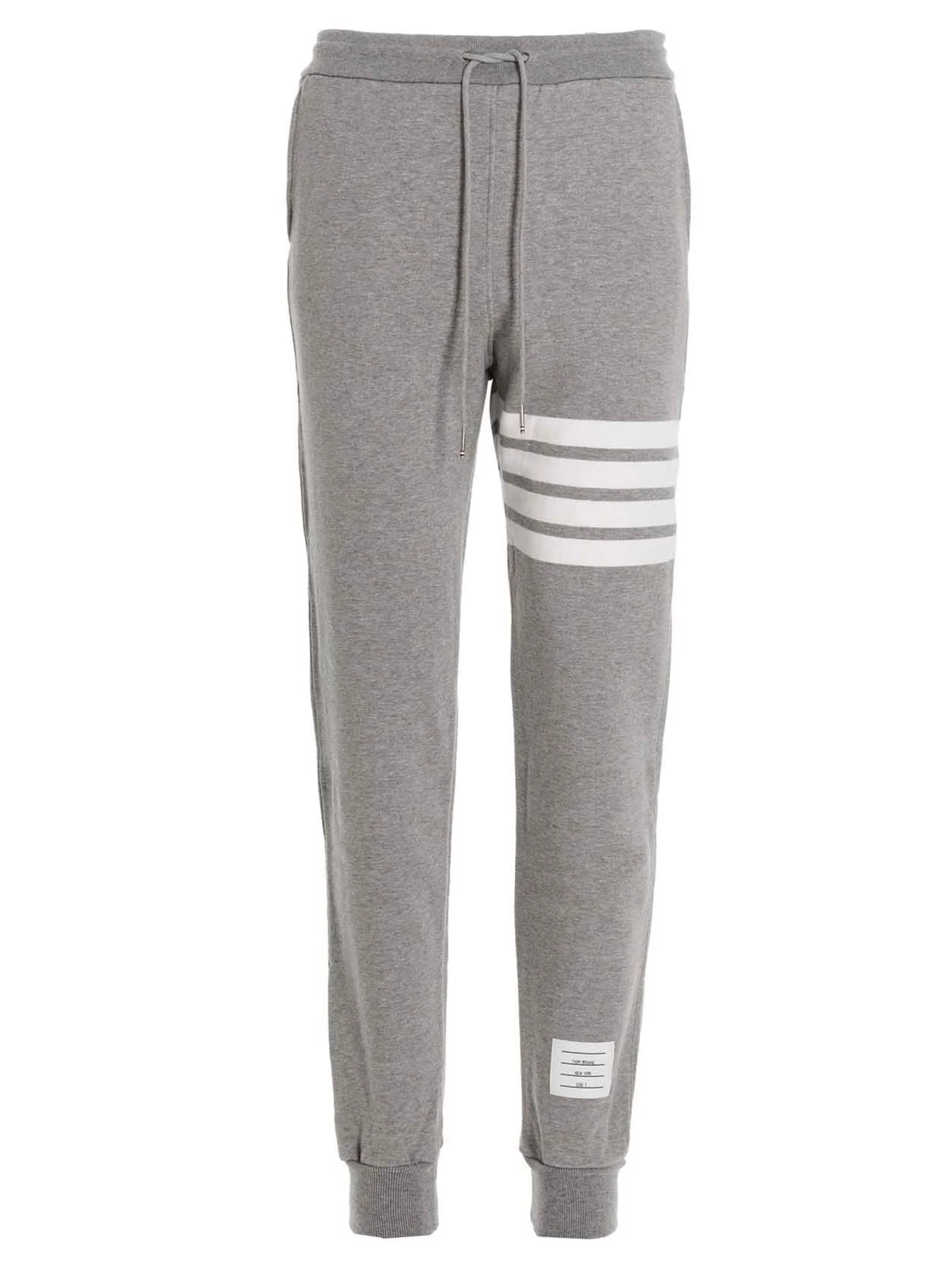 Thom Browne Gray Cotton Joggers (Workout Pants)