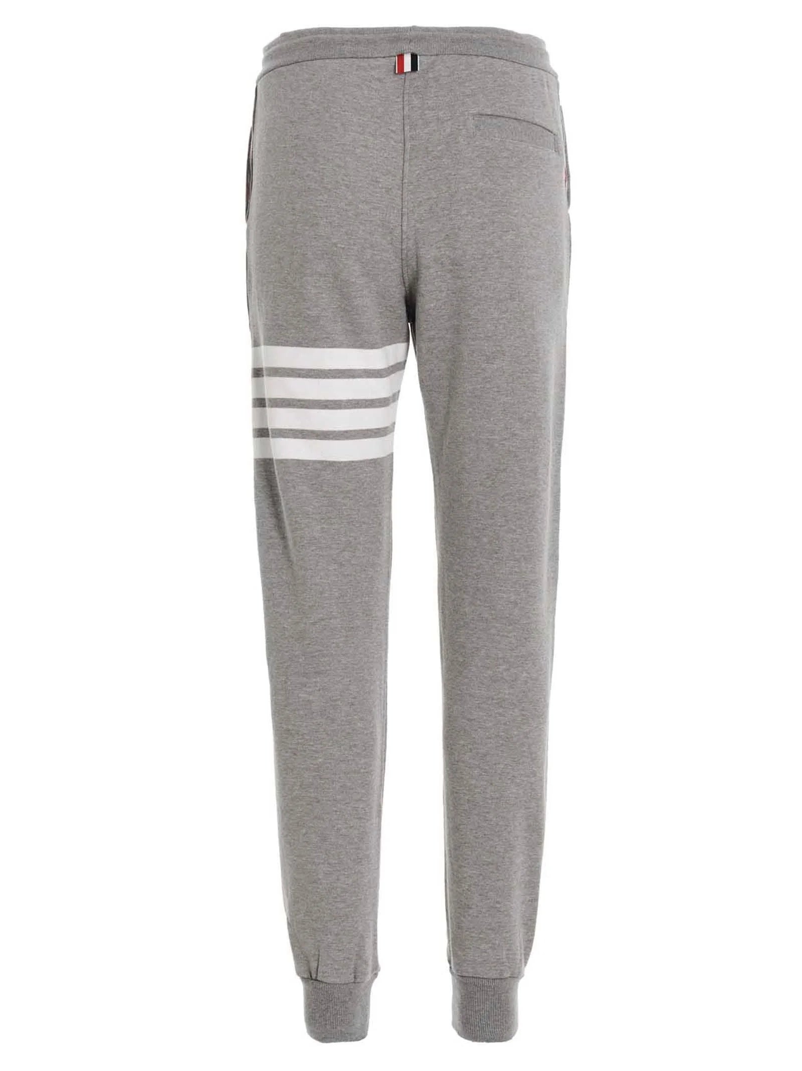 Thom Browne Gray Cotton Joggers (Workout Pants)