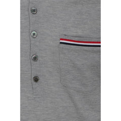 Thom Browne Gray Cotton Polo Shirt
