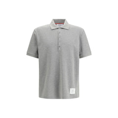 Thom Browne Gray Cotton Polo Shirt