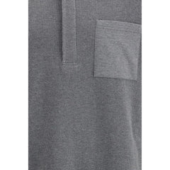 Thom Browne Gray Cotton Polo Shirt