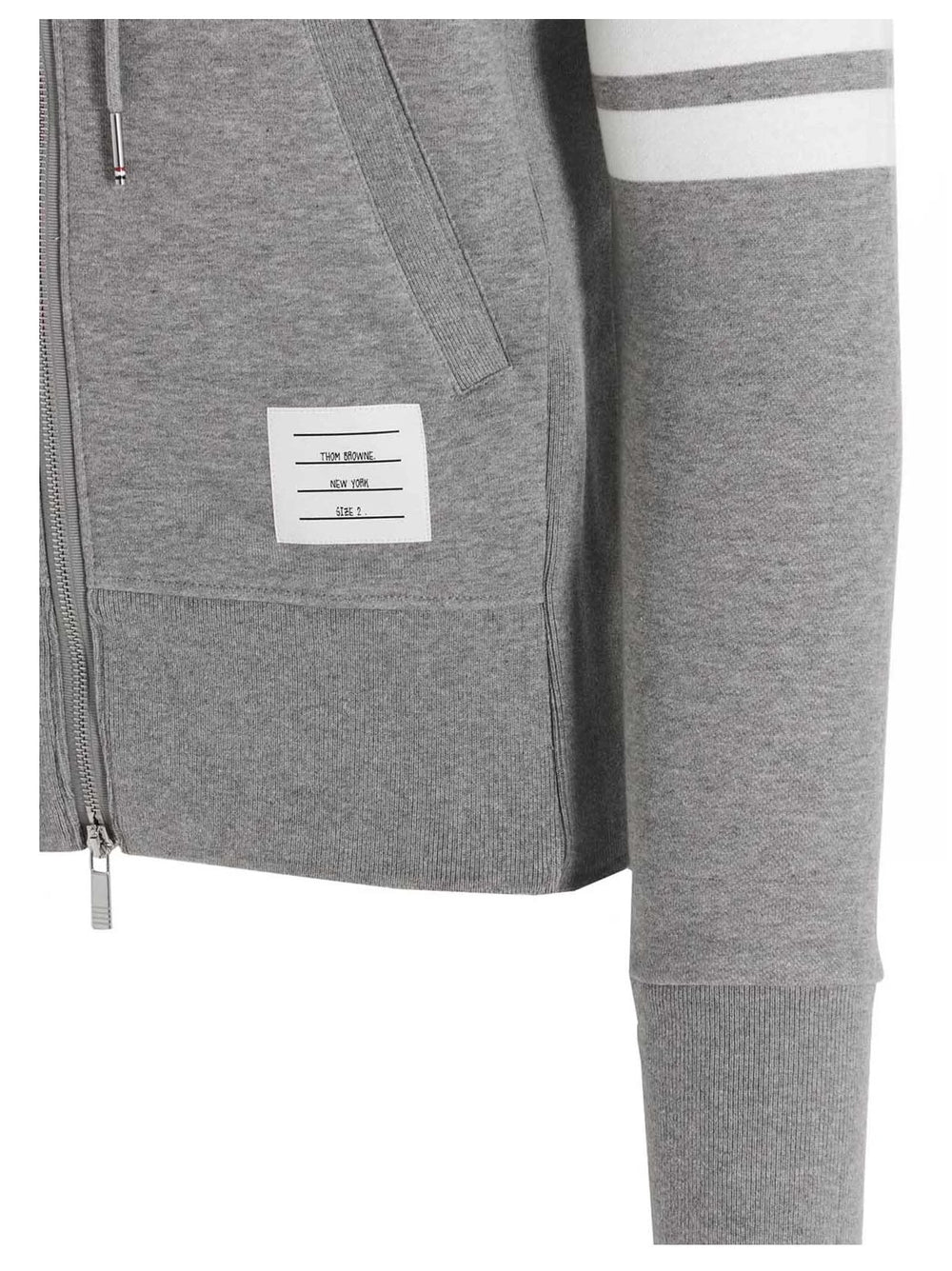Thom Browne Sivá Bavlnená Mikina - 2