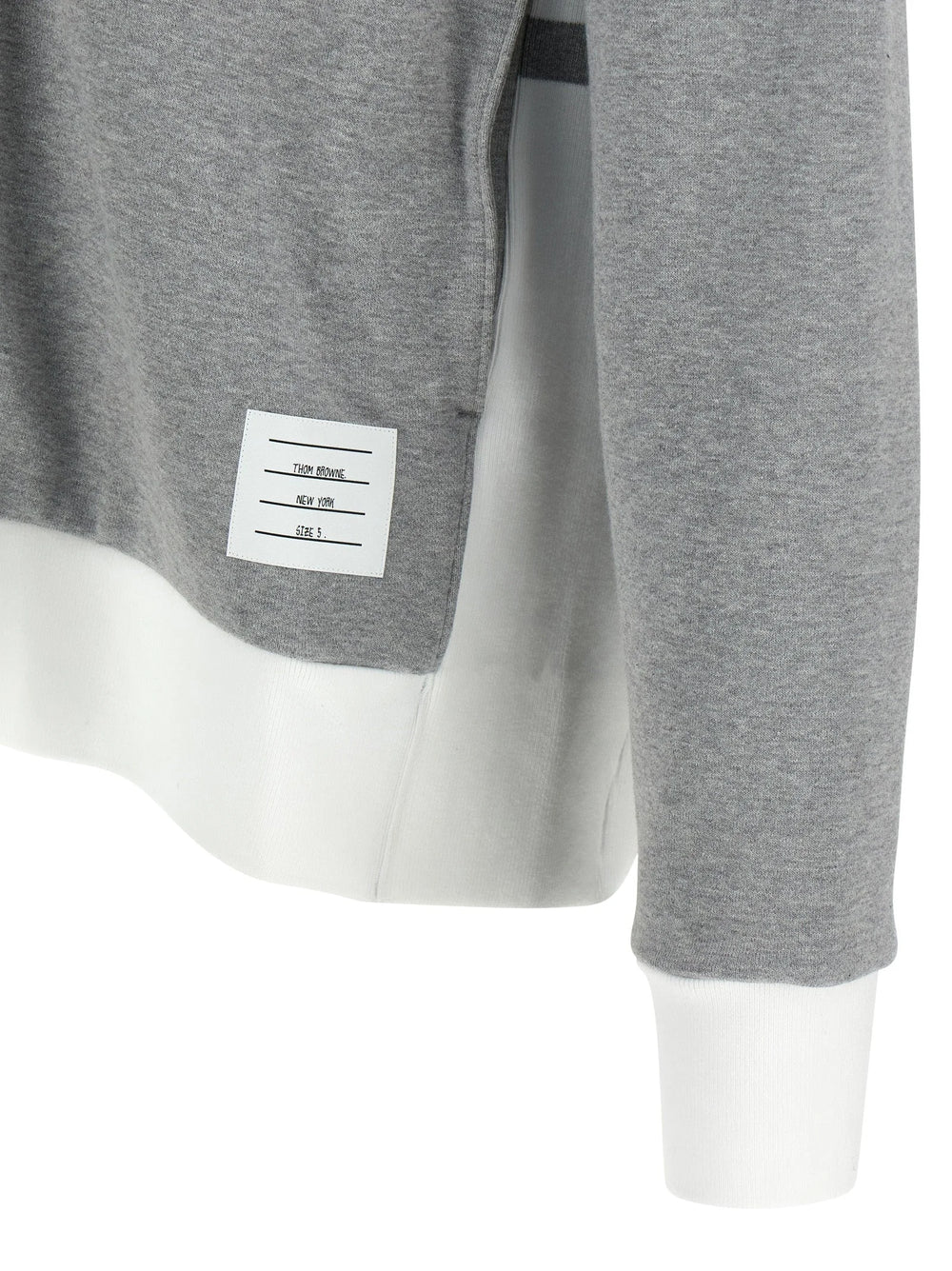 Thom Browne Gray Cotton Sweatshirt