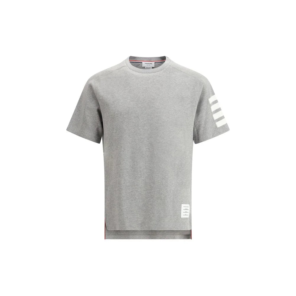 Thom Browne Gray Cotton T-Shirt - 1