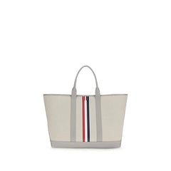 Thom Browne Gray Fabric Shoulder Bag