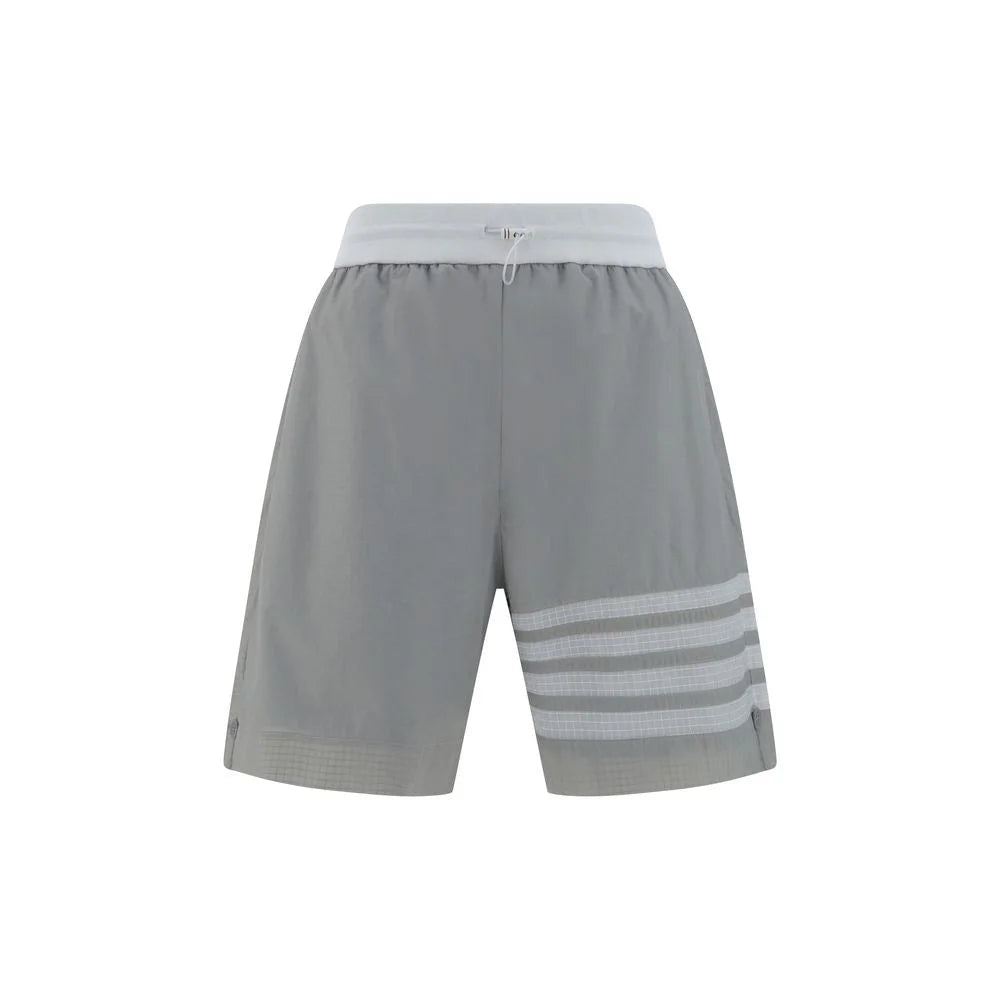 Thom Browne Gray Polyamide Bermuda Shorts - 3