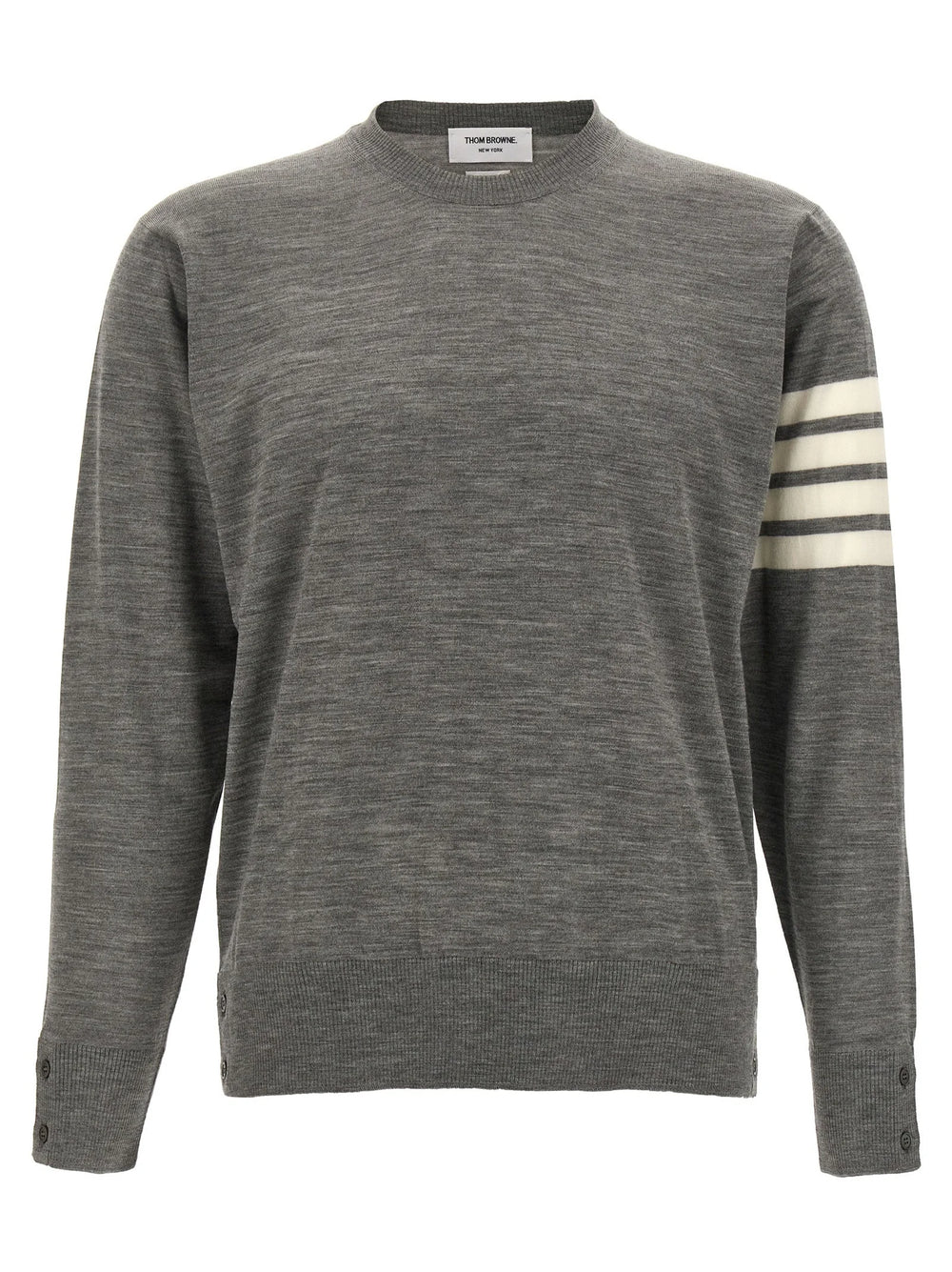 Thom Browne Gray Virgin Wool Cardigan