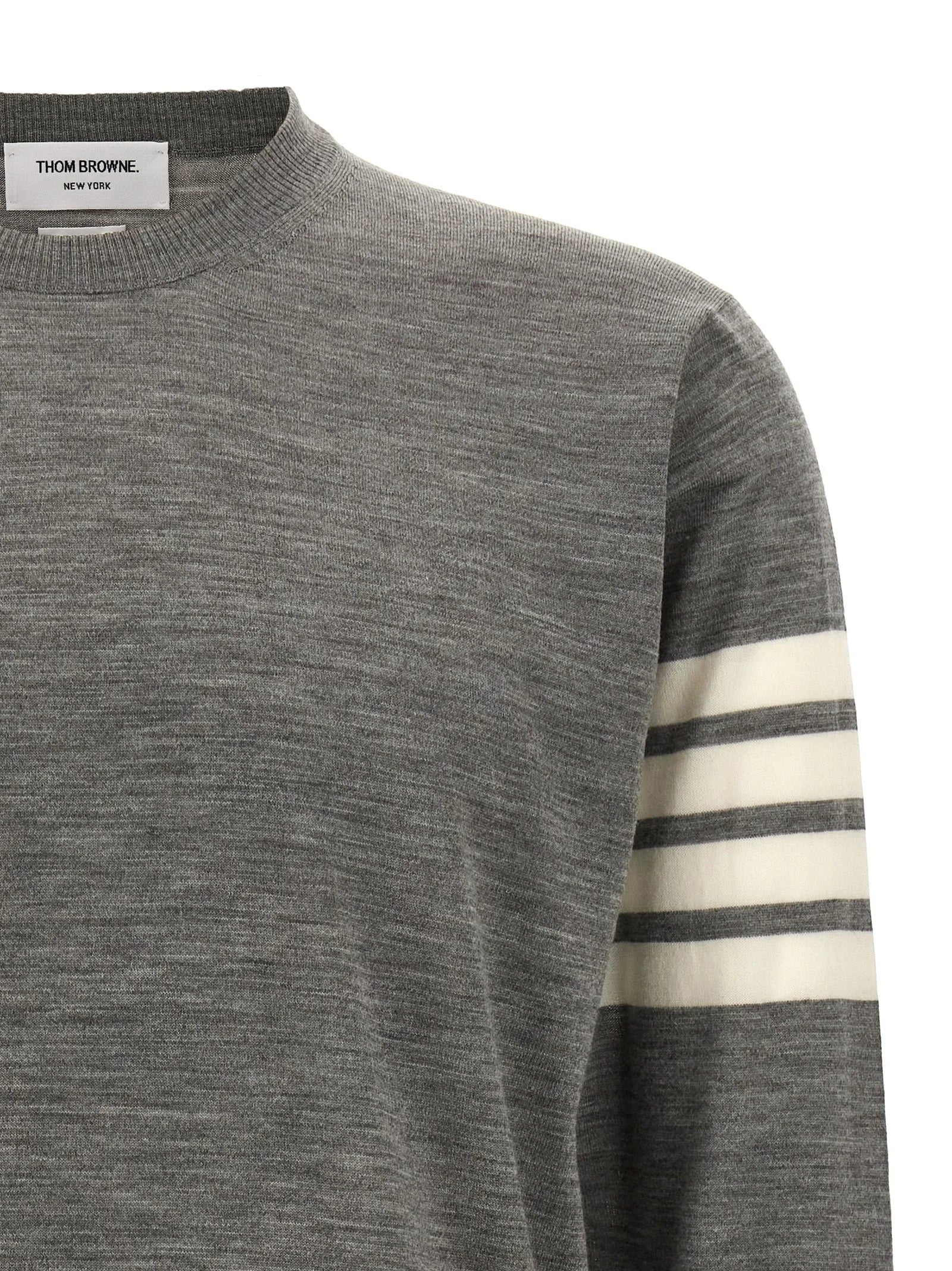 Thom Browne Gray Virgin Wool Cardigan