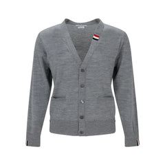 Thom Browne Gray Virgin Wool Cardigan - IT52 | XL