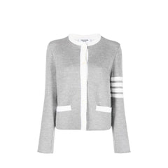 Thom Browne Gray Wool Cardigan - 36