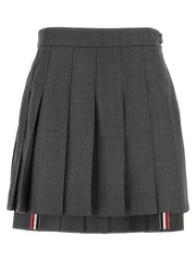 Thom Browne Gray Wool Long Skirt