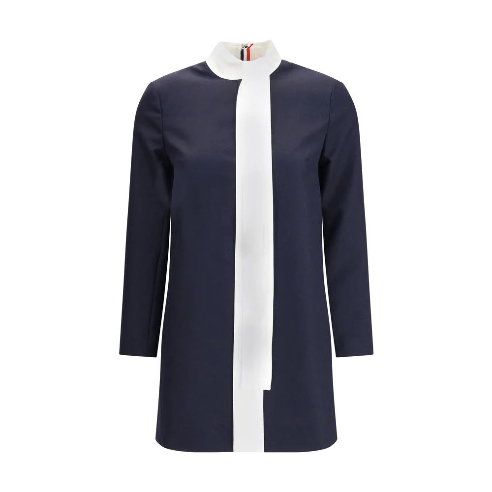 Thom Browne High Wool Suiting Shift Dress - Dresses