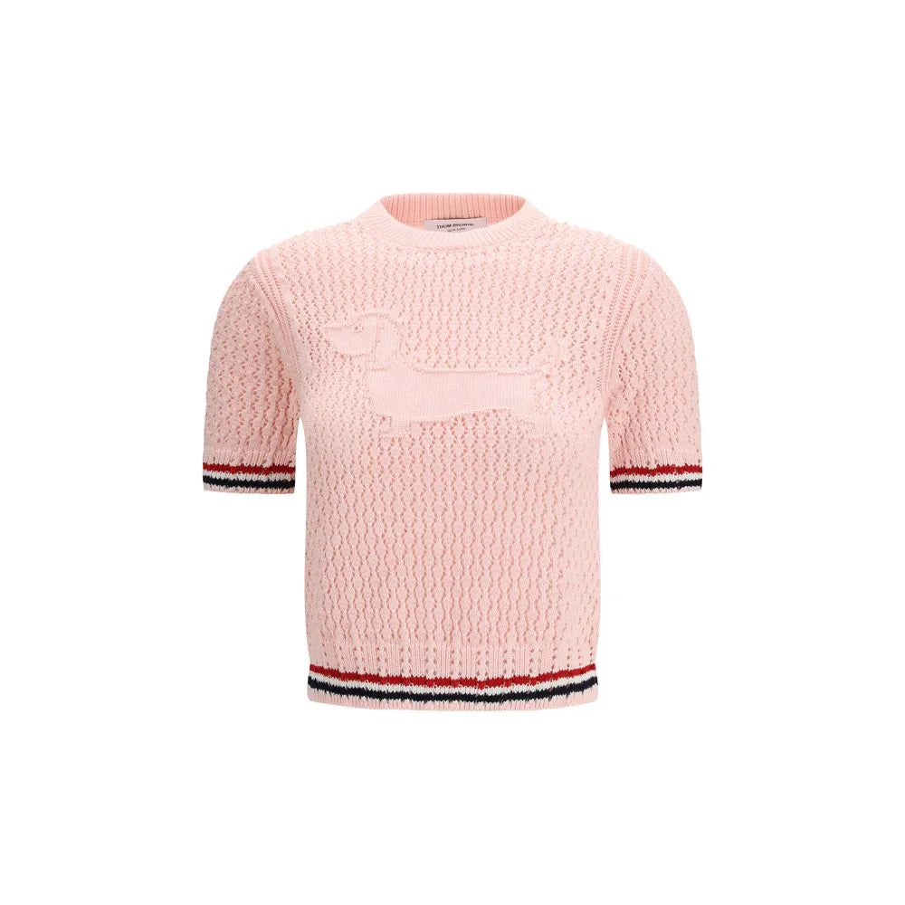 Thom Browne Pink Cotton T-Shirt