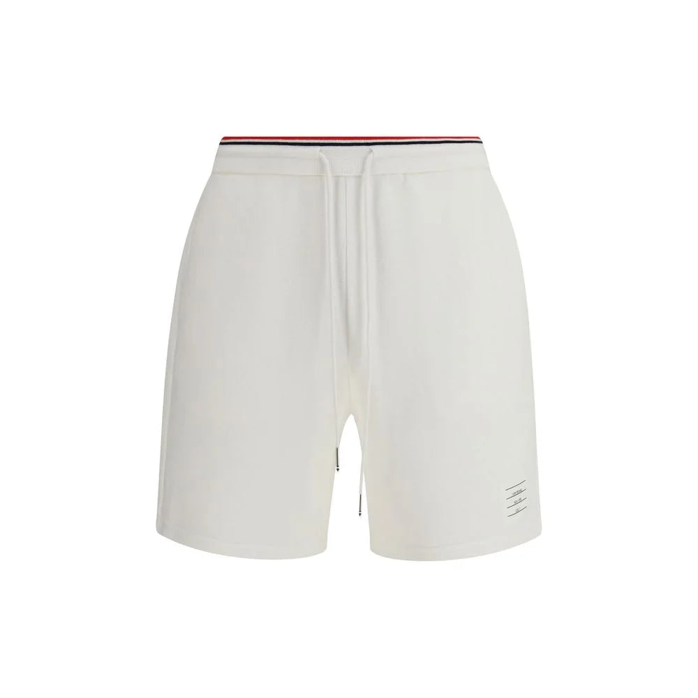 Thom Browne White Cotton Bermuda Shorts - Bermudas
