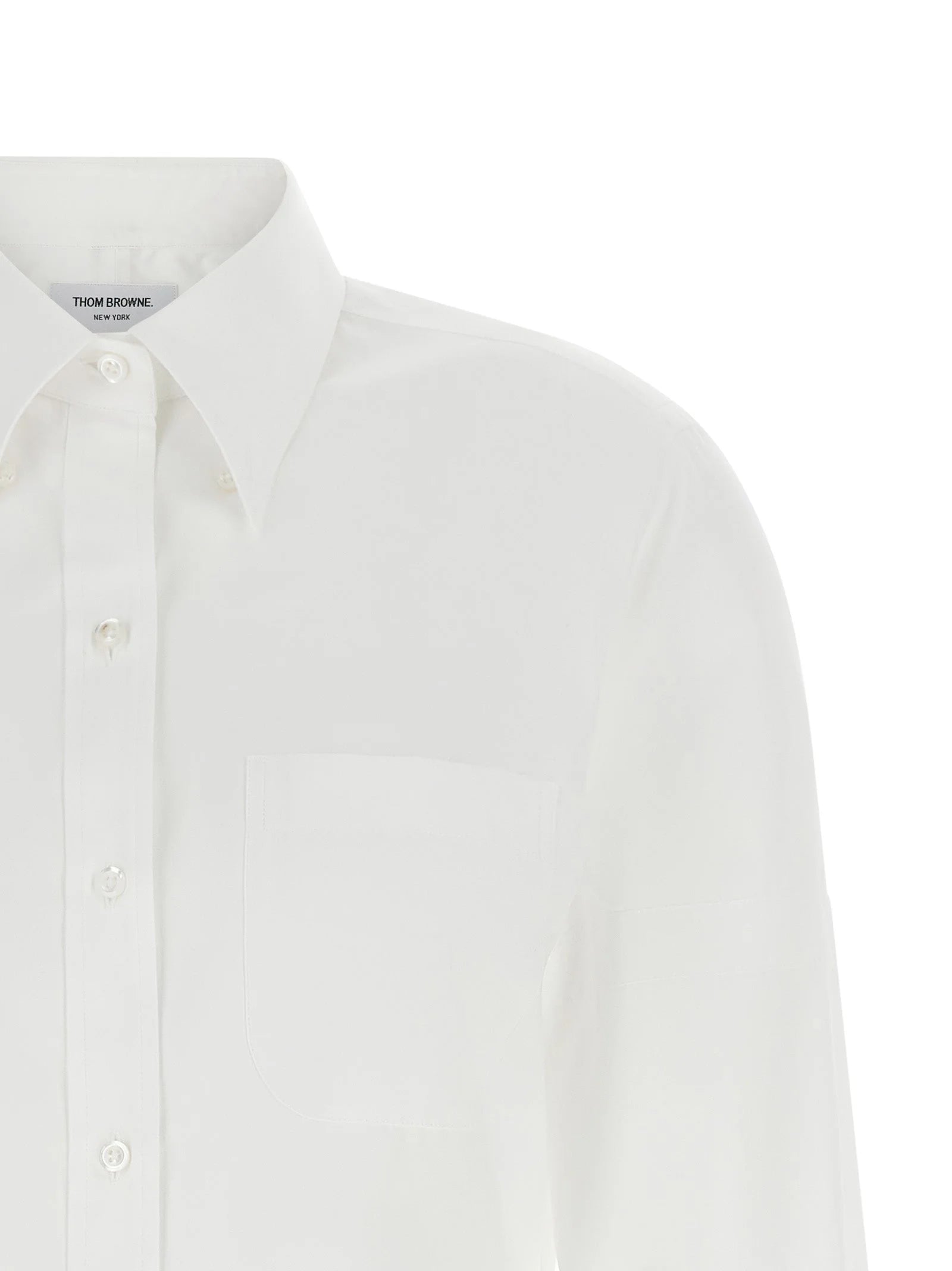 Thom Browne White Cotton Blouse