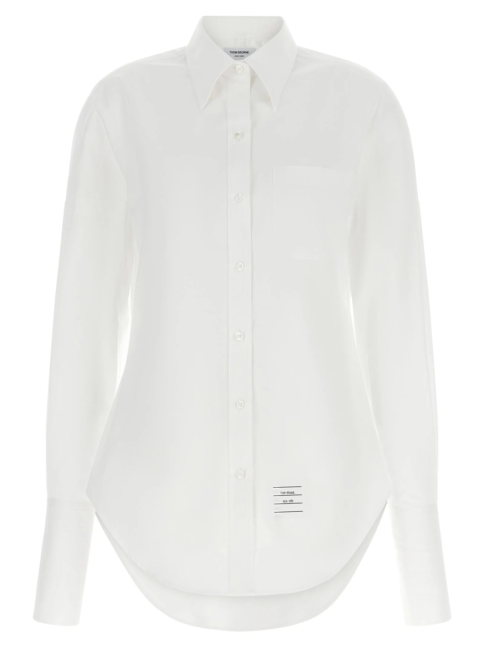 Thom Browne White Cotton Blouse