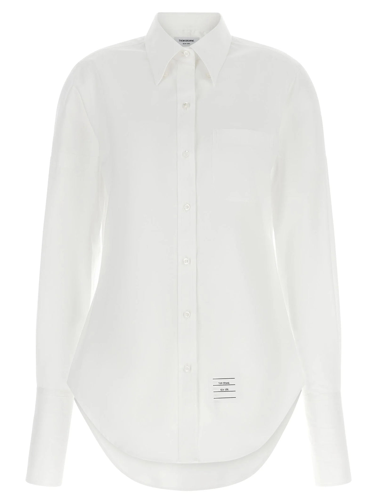 Thom Browne White Cotton Blouse