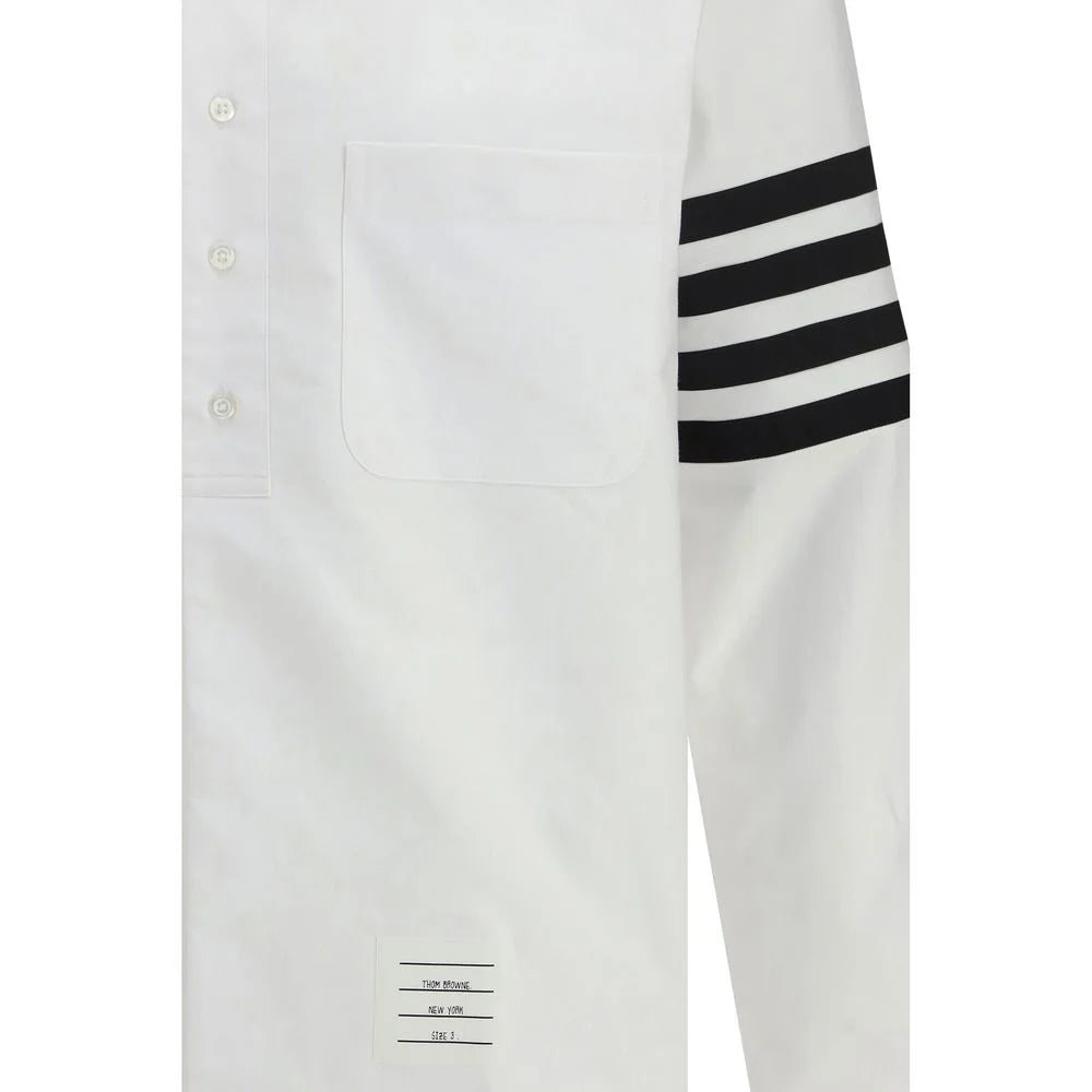 Thom Browne White Cotton Dress Shirt - 1
