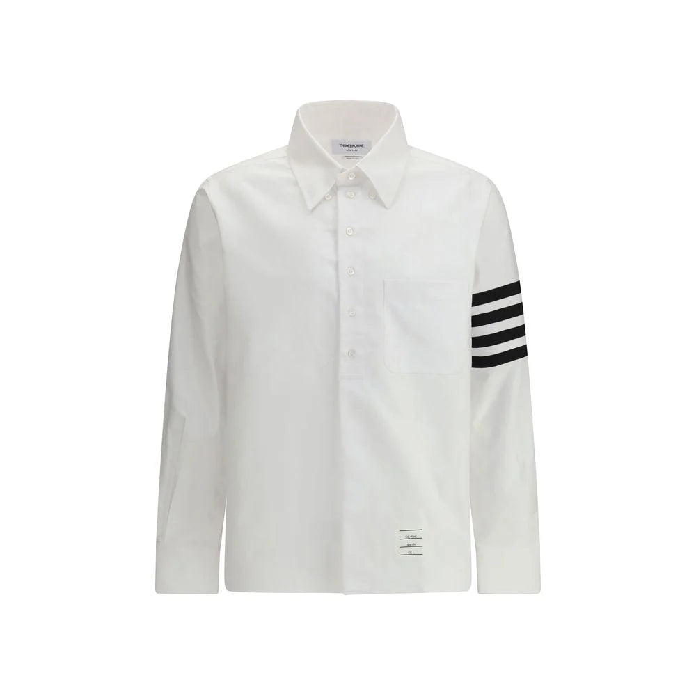 Thom Browne White Cotton Dress Shirt - 1