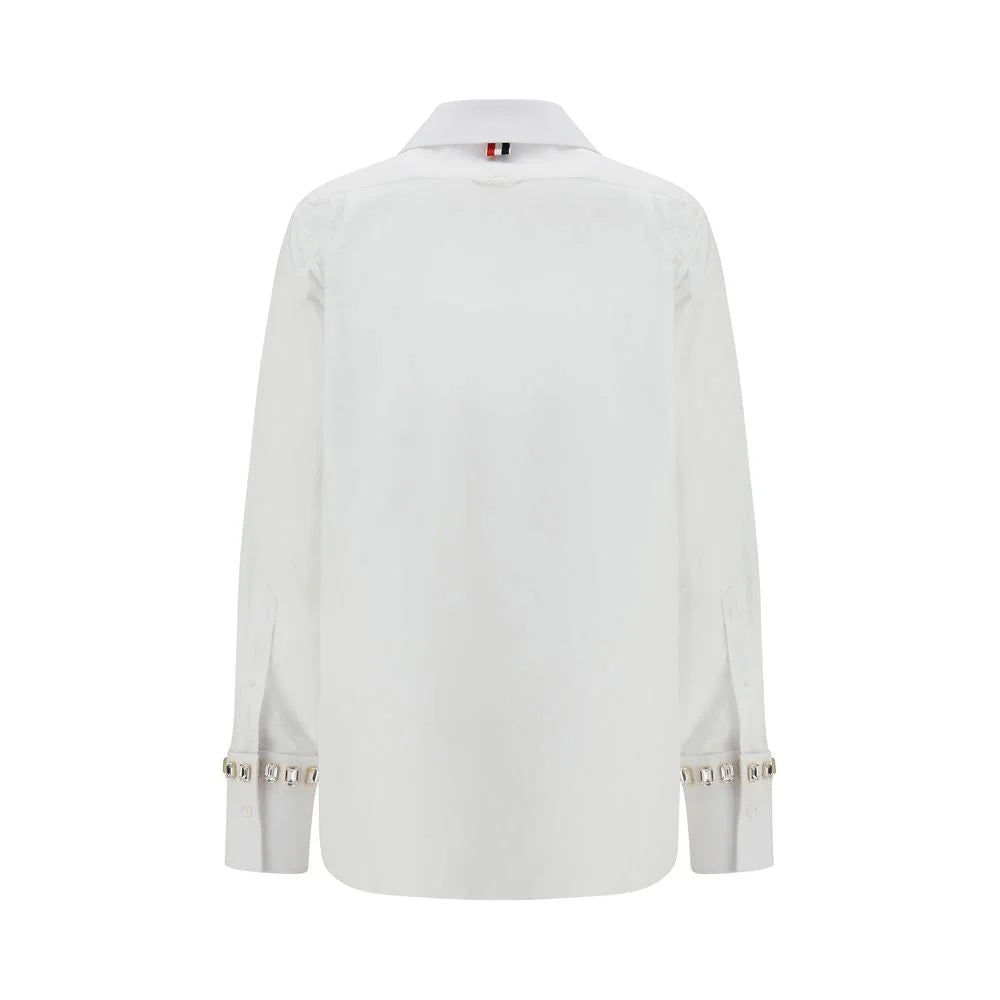 Thom Browne White Cotton Dress Shirt