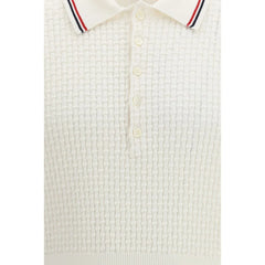 Thom Browne White Cotton Polo Shirt - 2
