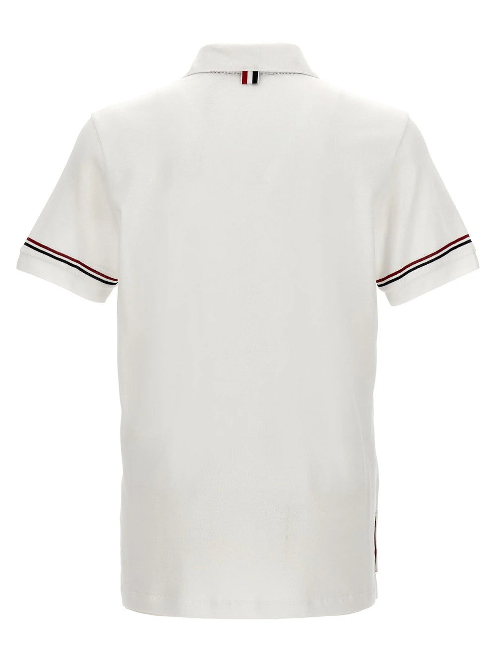 Thom Browne White Cotton Polo Shirt - 4