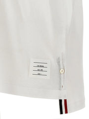 Thom Browne White Cotton Polo Shirt - 4