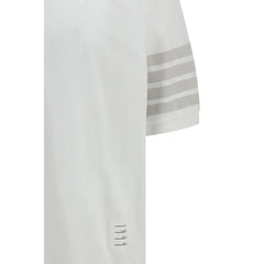 Thom Browne White Cotton Polo Shirt