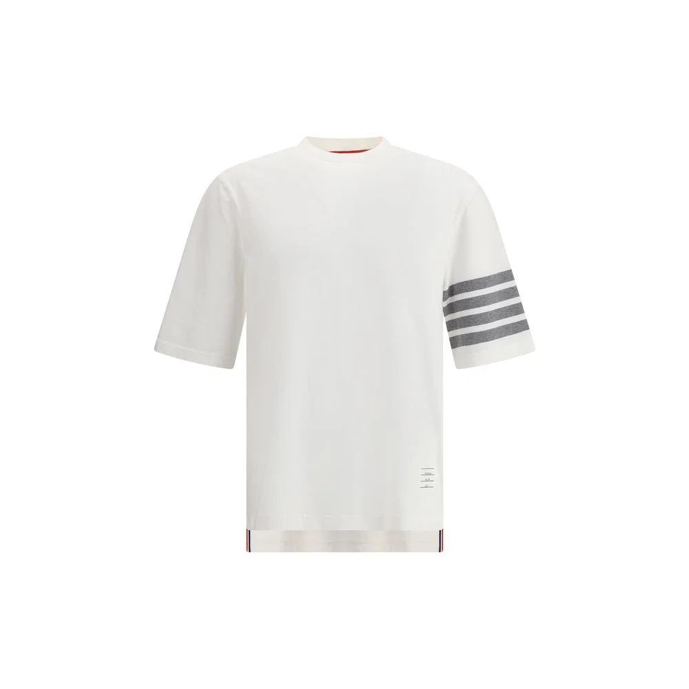 Thom Browne White Cotton T-Shirt - 00/XXS