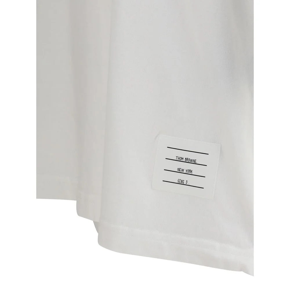Thom Browne White Cotton T-Shirt - 00/XXS