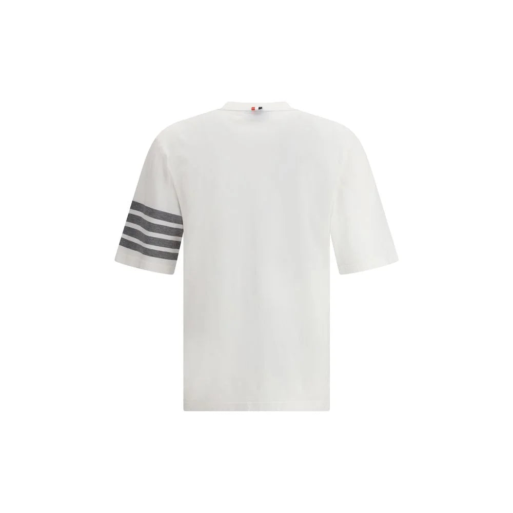 Thom Browne White Cotton T-Shirt - 00/XXS