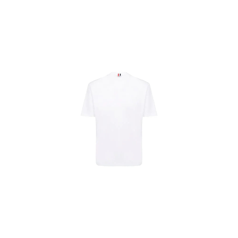 Thom Browne White Cotton T-Shirt