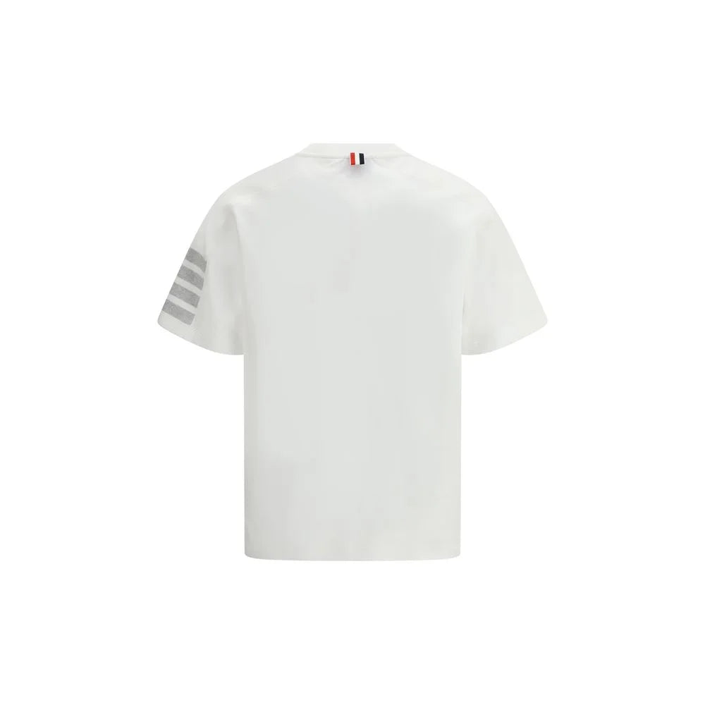 Thom Browne White Cotton T-Shirt